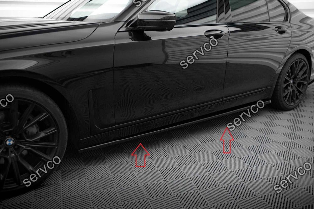 Pachet Set Splitter Exterior Lip Prelungiri Body kit tuning Bmw Seria 7 G11 Facelift 2019-2022 v16 - Maxton Design