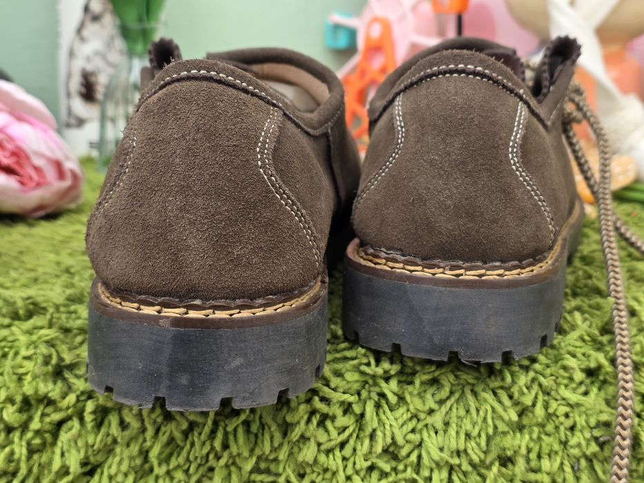 Мъжки немски обувки естествен велур N42