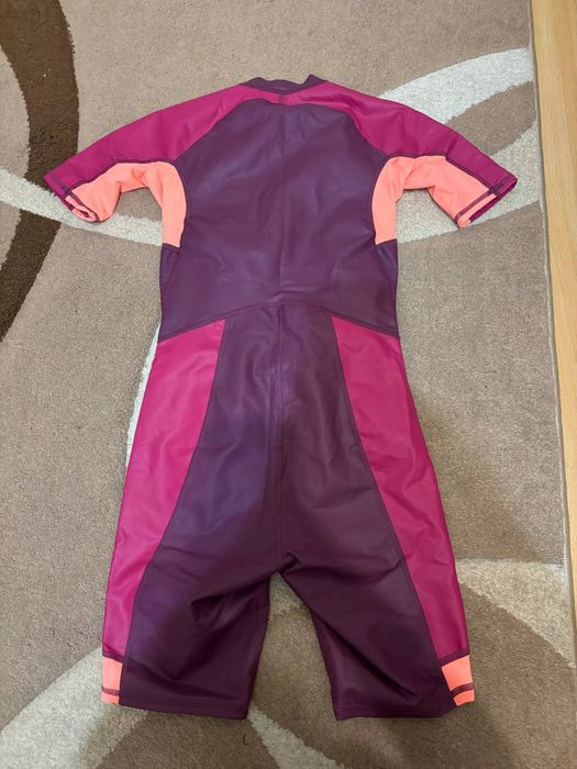 Къс детски бански костюм kloupi, за момиче, лилаво/розово