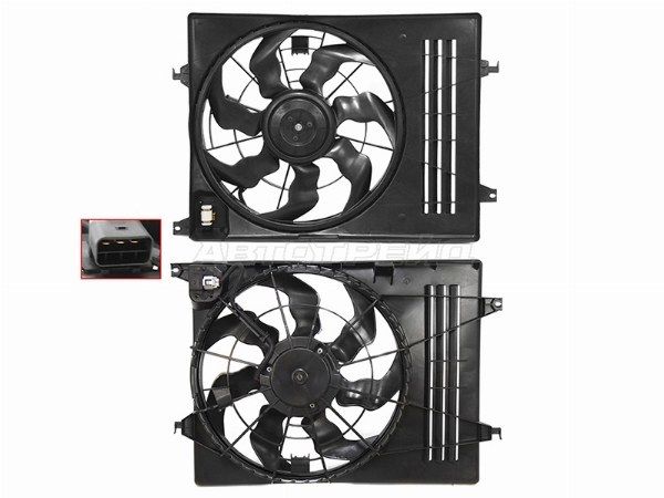 Диффузор радиатора в сборе  Hyundai Ix35