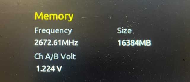 2x 8GB RAM DDR 4 2666 Mhz