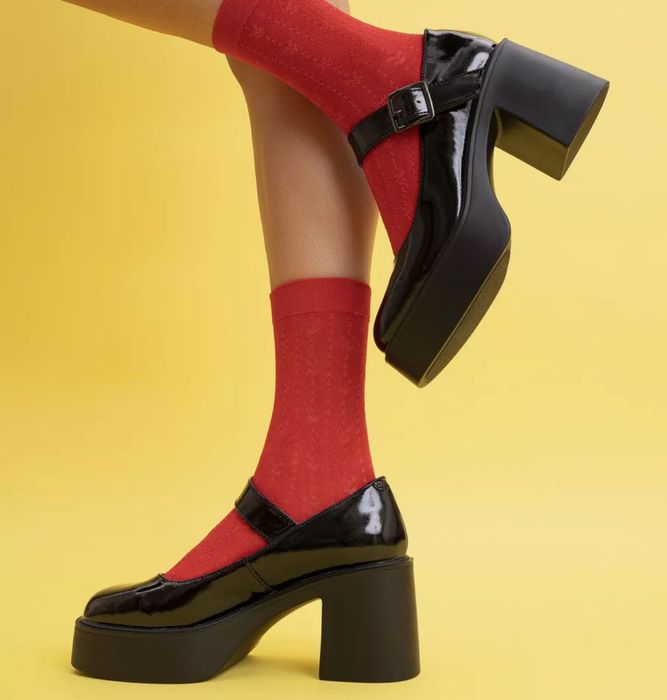 Туфли на толстом каблуке