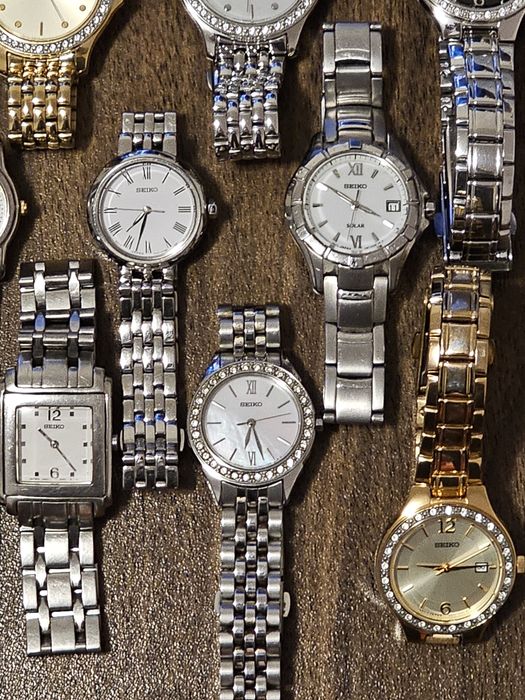 -60% Seiko Swarovski&Solar оригинални дамски часовници