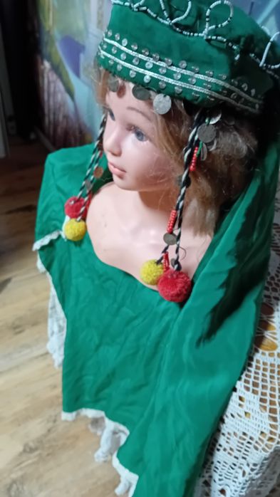 Кърпа за глава с косичник и пендари