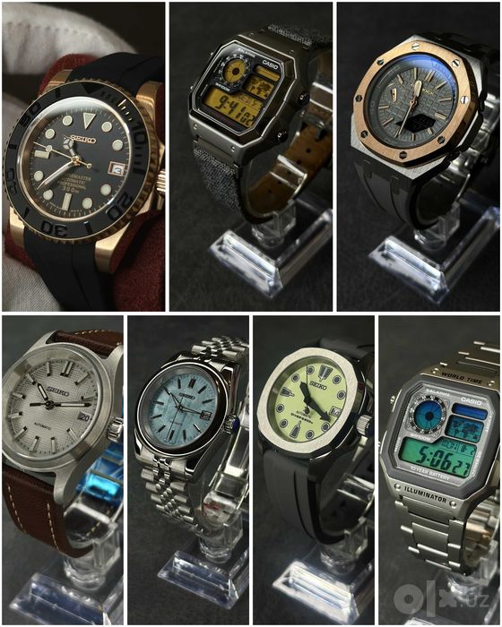 Новые кастомные часы на базе Seiko и Casio