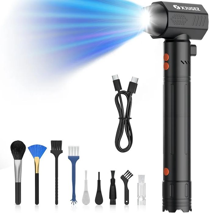 Electric Dust Blower, 180,000 RPM Rechargeable Dust Blower, 4 speed