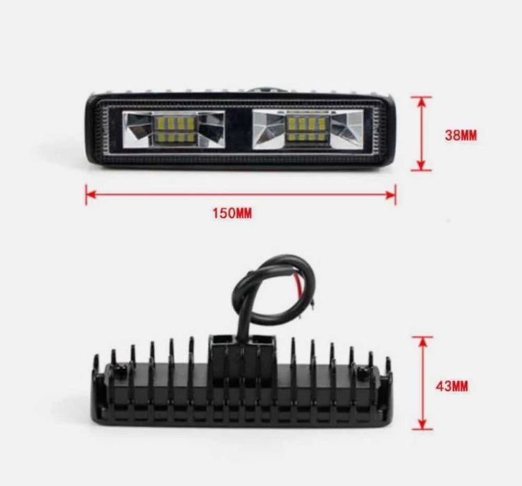 18W Халоген Диоден 16 LED - 12/24V