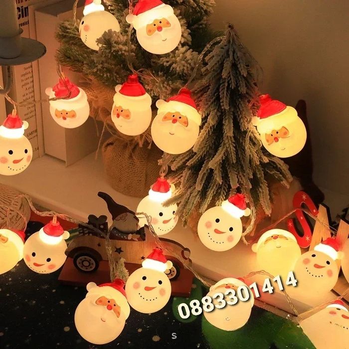 Коледни лампички Украса Дядо Коледа