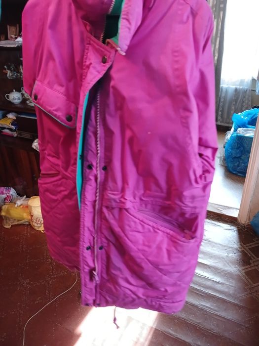 Пуховик женский, двусторонний