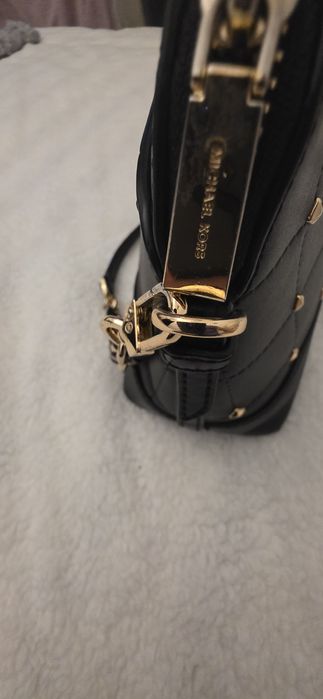 Michael Kors Jet Set Travel studded quilted crossbody bag – black, sma