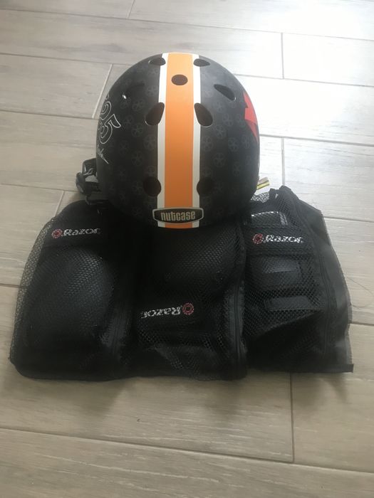 Каска и протектори-Adidas,razor