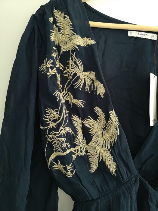 Bluza cu broderie Mango