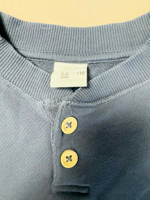 Bluza din bumbac bleumarin baieti Zara