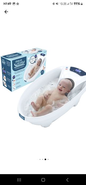 cadita beblusi cu termometru si cantar 0-2 ani