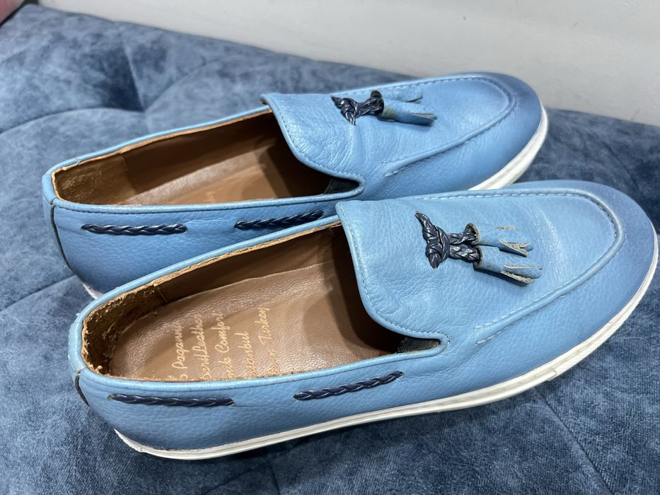 Кожанные лоферы. Турецкий бренд. Размер 42