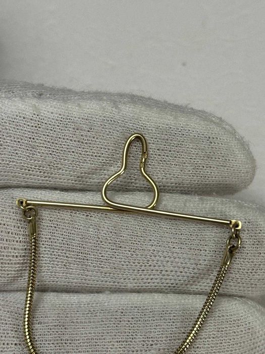 AC DE CRAVATA AUR 14K - Cu lant - Vintage - Doar 430 lei/gr. !
