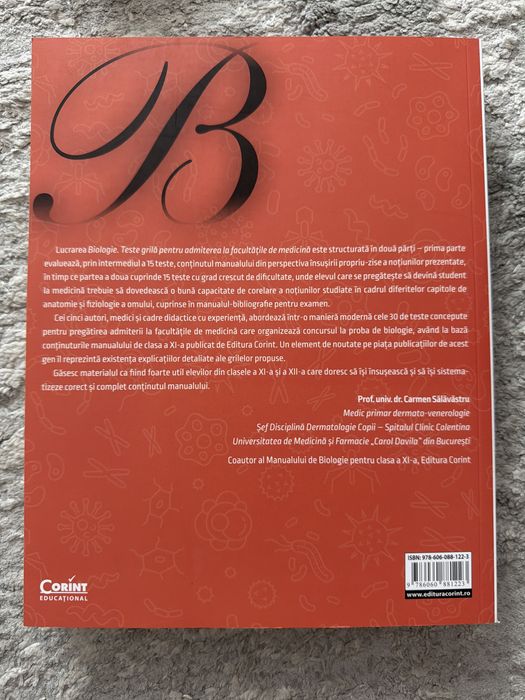 culegere de teste grila biologie
