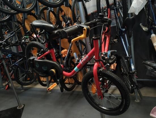 Bicicletă 2 în 1 Discover 500 14" roșu copii - (SecondHand) Decathlon