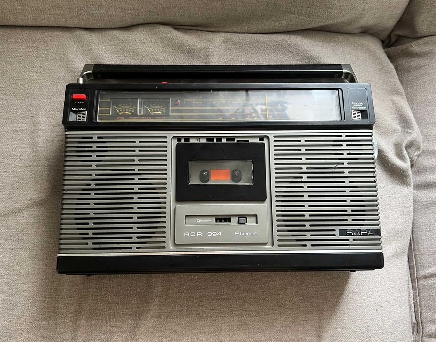 Casetofon retro SABA RCR 394 Stereo – Piesă de colecție anii ’80