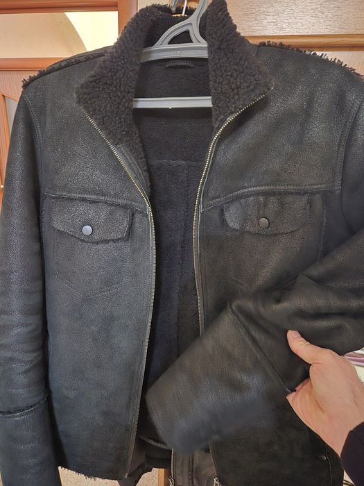 Дублёнка из овчины,замшевая