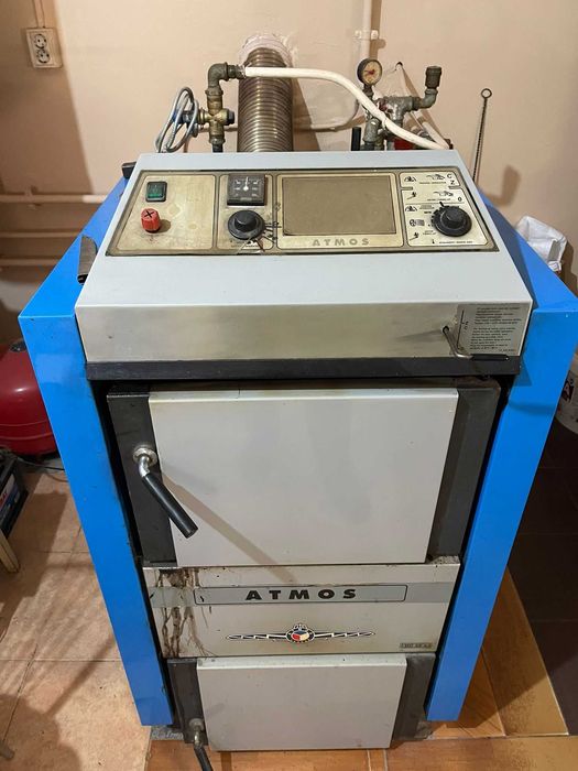 Centrala termica pe lemne ATMOS 32kW  DC32 s ,  CU BOILER 120 L