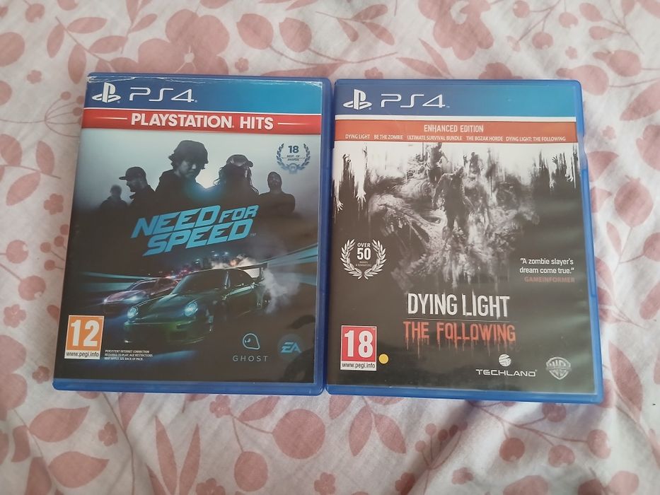 2 PS4 игри комплект – Dying Light + Need for Speed – топ състояние