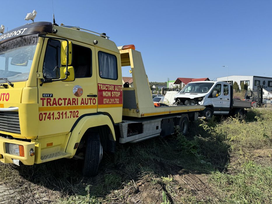 Camion mercedes Platforma platou si troliu hidraulice