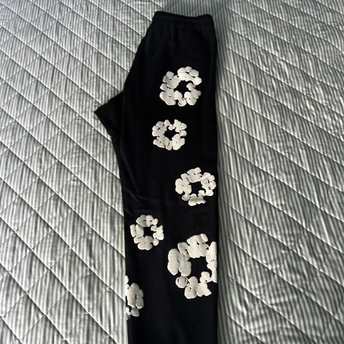 Denim Tears Men’s Black Joggers - Tracksuits