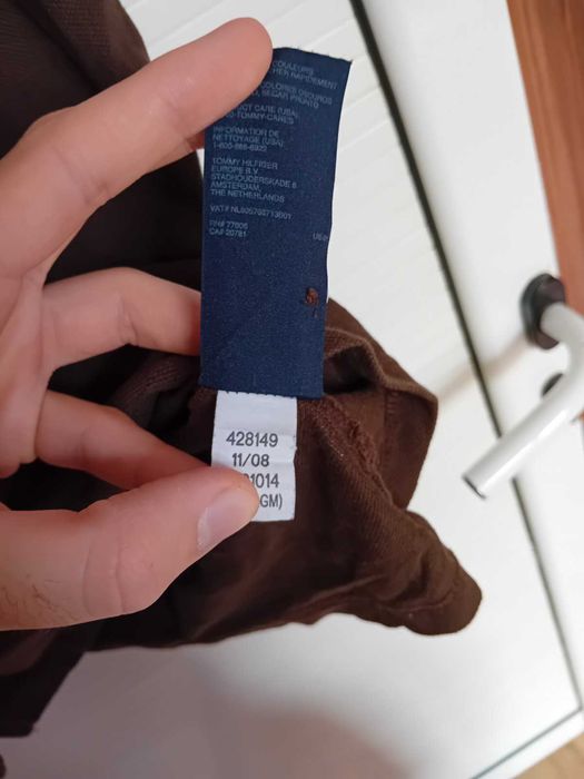 Оригинална фланелка с яка Tommy Hilfiger