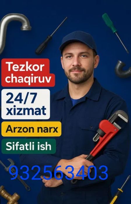 Tezkor Santexnik xizmati 24/7 Toshkent shahri boʻylab