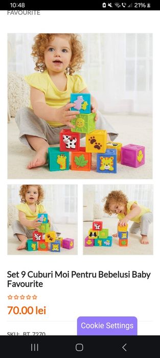 Lot jucării bebe cuburi puzzle 40 lei
