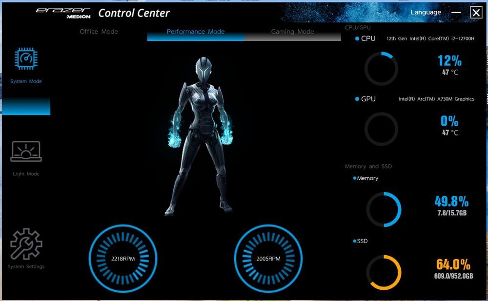 laptop gaming Medion Erazer Major X10