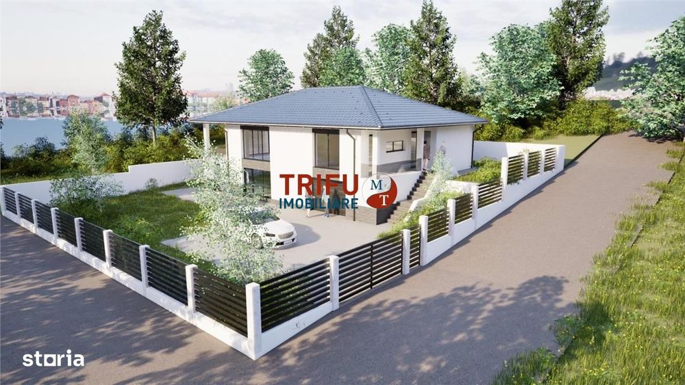 Teren cu proiect de casa Panorama Spectaculoasa zona Piata