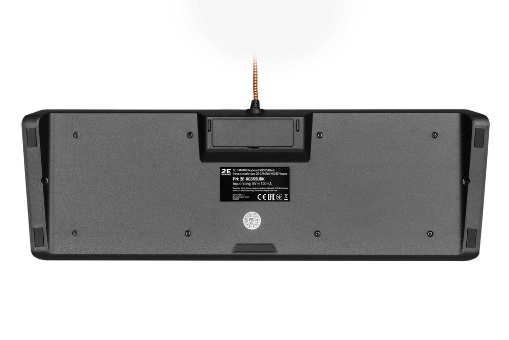 } Клавиатура игровая 2E GAMING KG355 LED 87key USB Black Ukr