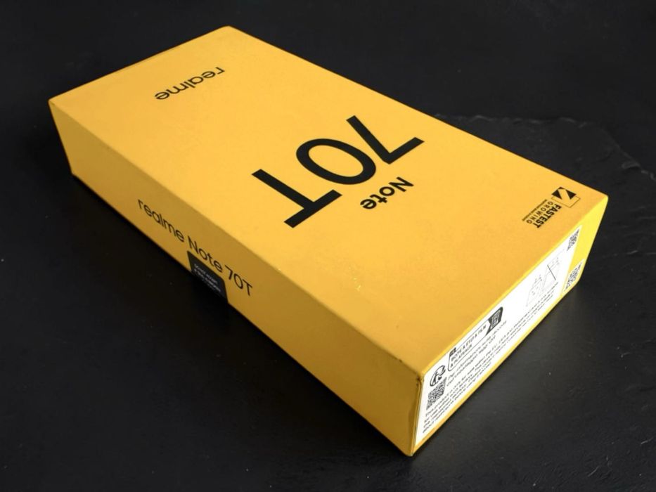 НОВ! Realme Note 70T 64GB 4RAM Black Гаранция!
