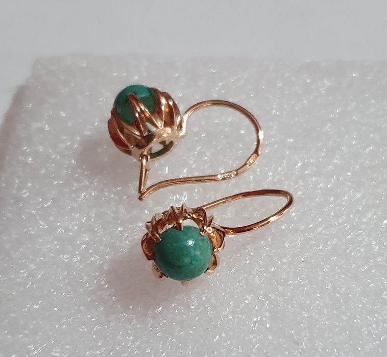 Бирюза    сережки.