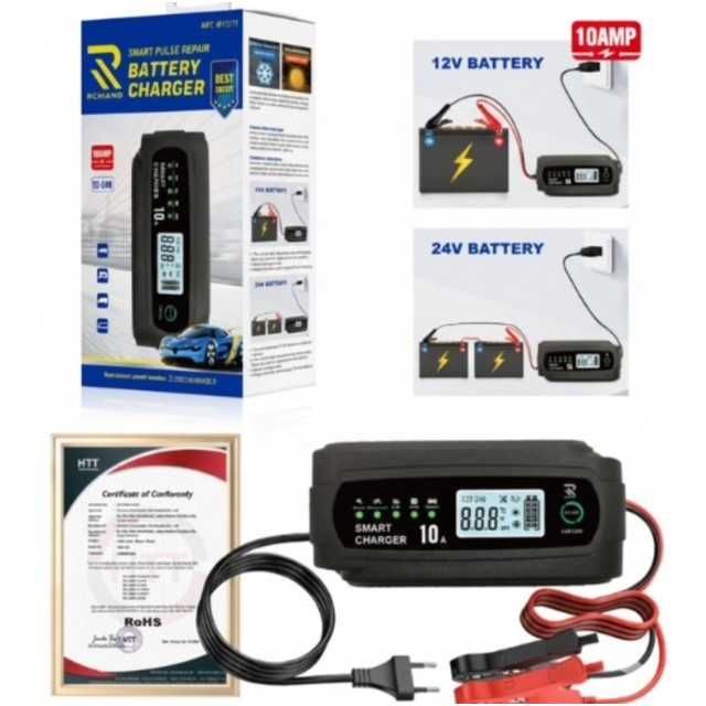 Смарт зарядно за акумулатор Automat, 12-24V, 10A