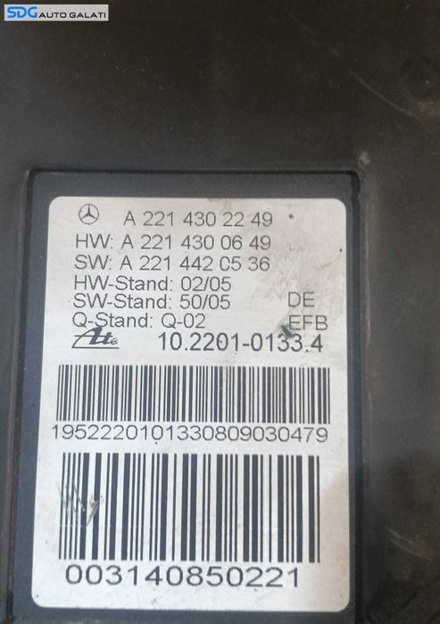 Modul Calculator Frana de Mana Electrica Mercedes Clasa E Class W212 2008 - 2016 Cod A2214302249 A2214300649 A2214420536 [M9678]