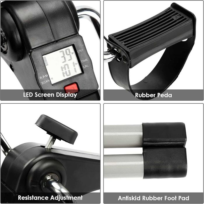 Aparat cu pedale pt. brate si picioare afisaj LCD rezistenta reglabila