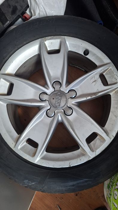 OFERTA AZI Jante 17 inch 5x122, AUDI / VW / MERCEDES, anvelope vara