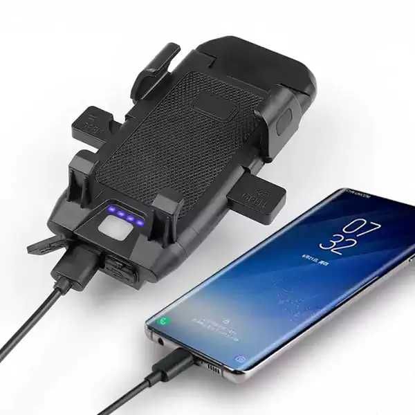 Фар за велосипед 4 в 1 – 6000Lm LED, Стойка за телефон