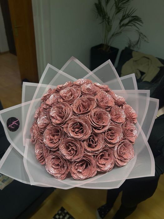 Buchet 19 trandafiri săpun/cadou ziua indragostitilor/ valentine s day