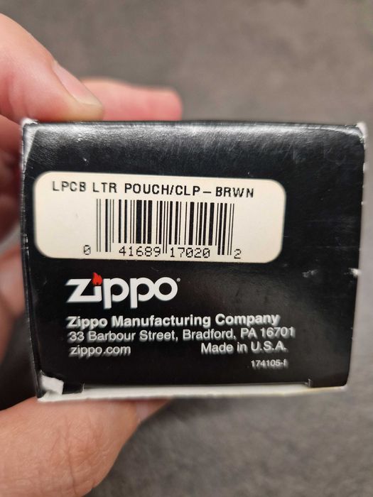 Husă din piele Zippo