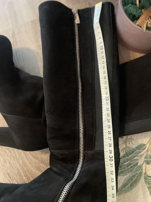 Cizme cu toc din piele intoarsa Lavoratione Artigiana