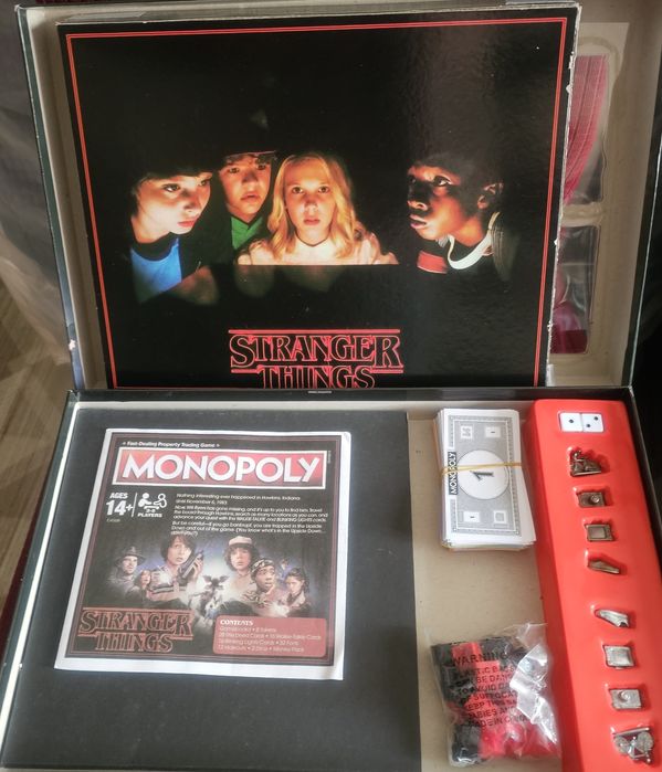 Настольная игра  игра на английском, Монополия Stranger things