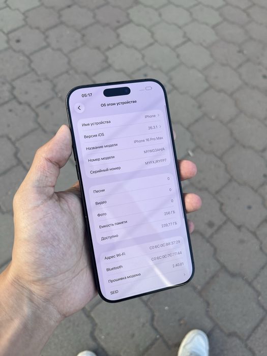 iPhone 16 Pro Max 256gb / 93%