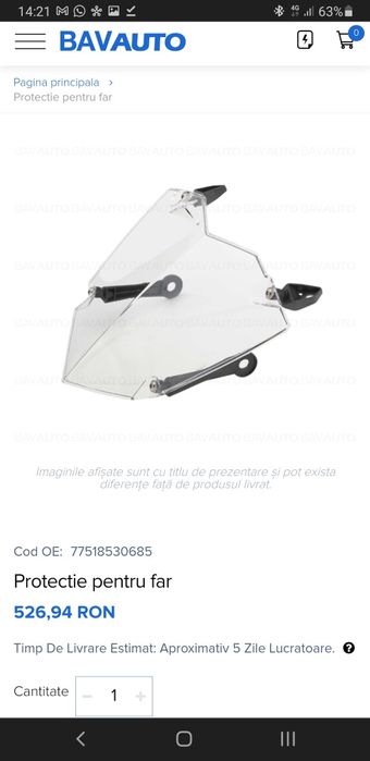 Protecție OEM far BMW R1200GS / R1250GS Adventure