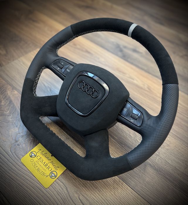 Volan piele Nappa perforata naturala Audi A4 B8 2007-2011
