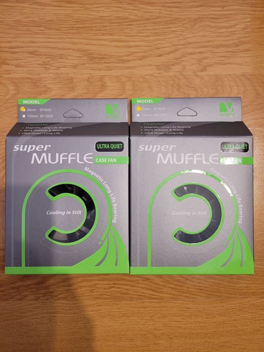 Set 2 venturi carcasa PC  de 80mm VIZO TECHNOLOGY, NOI/SIGILATE