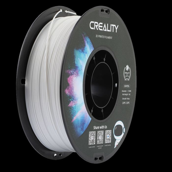 Filament PETG Creality Original Alb + Negru 1kg - Sigilat, Calitate Premium